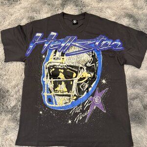 Hellstar Path To Paradise Blue Helmet T-Shirt Men’s Size Large